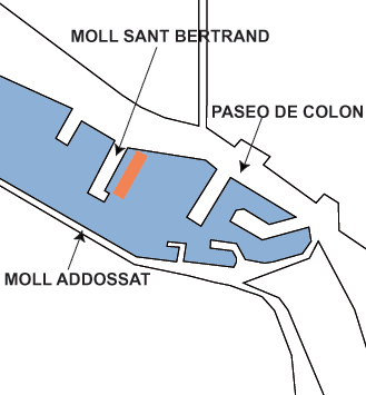 Barcelona Ferry terminal map