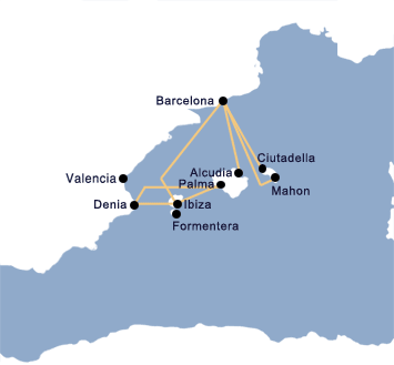 Denia Ferry terminal map