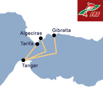 FRS Ferries route map