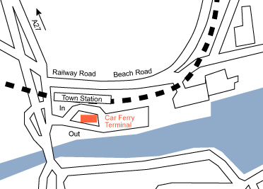 Newhaven Ferry terminal map
