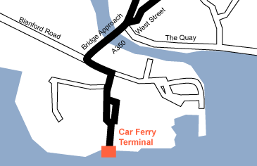 Poole Ferry terminal map